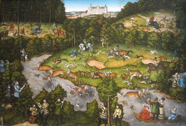 hunt in honour of charles the v at castle torgau